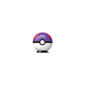 Puzzle 3D Master Ball Pokémon présenté comme modèle de 54 pièces