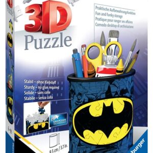 Puzzle 3D Batman Ravensburger, pot à crayons à assembler en volume