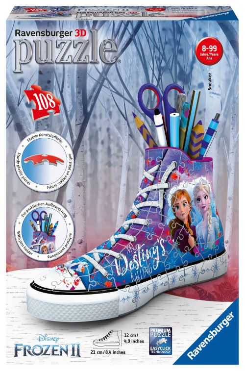 Puzzle 3D Ravensburger Sneaker sur le thème de La Reine des Neiges 2