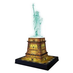Puzzle 3D Statue de la Liberté illuminée, modèle miniature à assembler en volume