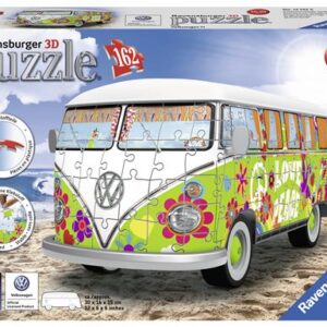 Puzzle 3D Volkswagen Combi en version T1 au style hippie