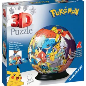 Puzzle 3D Ravensburger Pokémon rond, un modèle de 72 pièces à assembler