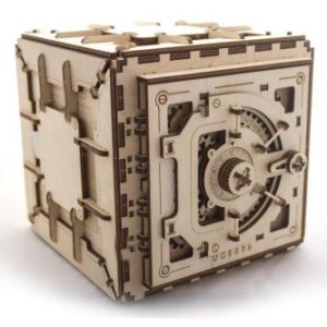 Puzzle 3D Ugears Coffre Fort, maquette en volume sur le thème du coffre