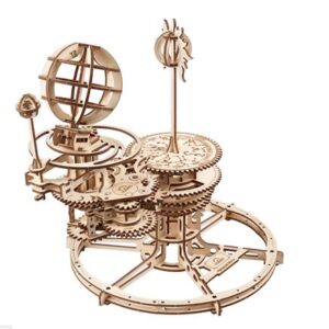 Tellurion mécanique Ugears, puzzle 3D en bois à vocation mécanique